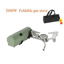 2600W Portable Folding Gas Camping Stove Green