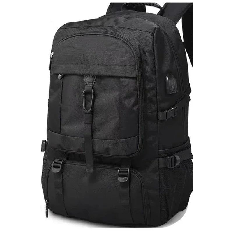 80L Mens Travel Backpack Waterproof Black
