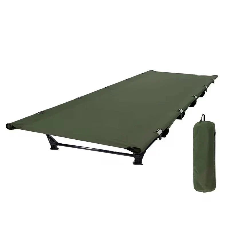 Portable Camping Cot Compact Folding Bed Green