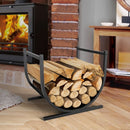 U-Shaped Metal Firewood Rack Stand