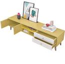 NNECN Two-Doors, Two-Drawers Wooden TV Cabinet
