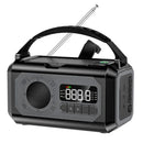 Solar Hand Crank Emergency Radio Grey