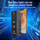 6400mAh USB Rechargeable Bike Light Black