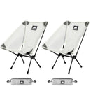 2pcs Outdoor Moon Chairs White