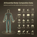 Smart Bioimpedance Scale with Hand Black