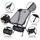 2pcs Outdoor Folding Moon Chairs Black