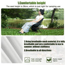 2pcs Outdoor Folding Moon Chairs Black