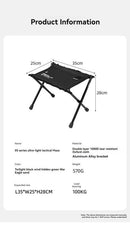 Ultra-Light Folding Camping Stool Black