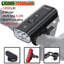 10000 Lumen Smart Bicycle Light Black