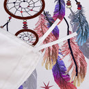 Dream catcher Printed Duvet Cover Set with Matching Pillowcases - white-Super King