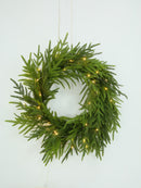 PINE WREATH WITH LED USB POWERED 61CM