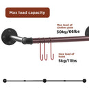 Adjustable Wall-Mounted Clothes Rack (90–180 cm)