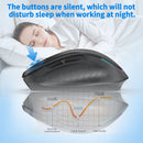 Ergonomic 2.4G Wireless & Bluetooth Dual Mode RGB Backlit Mouse with Type-C Charging - Silent Click for Laptop PC