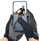 XL Blue Unisex Full-Finger Cycling Gloves - Padded Shock-Absorbing & Anti-Slip Grip for MTB & Road Biking