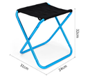 Big Blue Ultralight Portable Folding Camping Stool - Compact Aluminum Chair for Hiking, Fishing & Outdoor Events