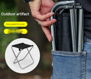 Big Blue Ultralight Portable Folding Camping Stool - Compact Aluminum Chair for Hiking, Fishing & Outdoor Events