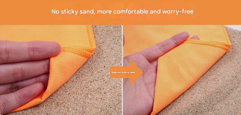 2-Piece Light Pink Quick-Dry Microfiber Sports Towel with Travel Case - Compact & Absorbent for Gym, Swimming & Camping