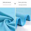 2-Piece Beige Yellow Quick-Dry Microfiber Sports Towel with Travel Case - Compact & Absorbent for Gym, Swimming & Camping