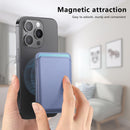 Brown Slim Magnetic Card Holder Wallet with Adjustable Kickstand - MagSafe Compatible