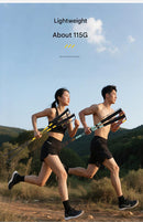 Ultralight Carbon Fiber Foldable Trail Running & Hiking Pole(blue  Recommended height range 165-175cm)