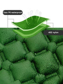 2pc Ultralight Inflatable Camping Sleeping Mat with Integrated Pillow - Waterproof 40D Nylon TPU(Camouflage)