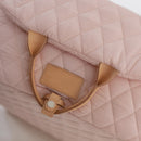 Luxury Quilted 2-in-1 Pet Travel Carrier & Car Booster Seat for Small Dogs(Blue-gray)