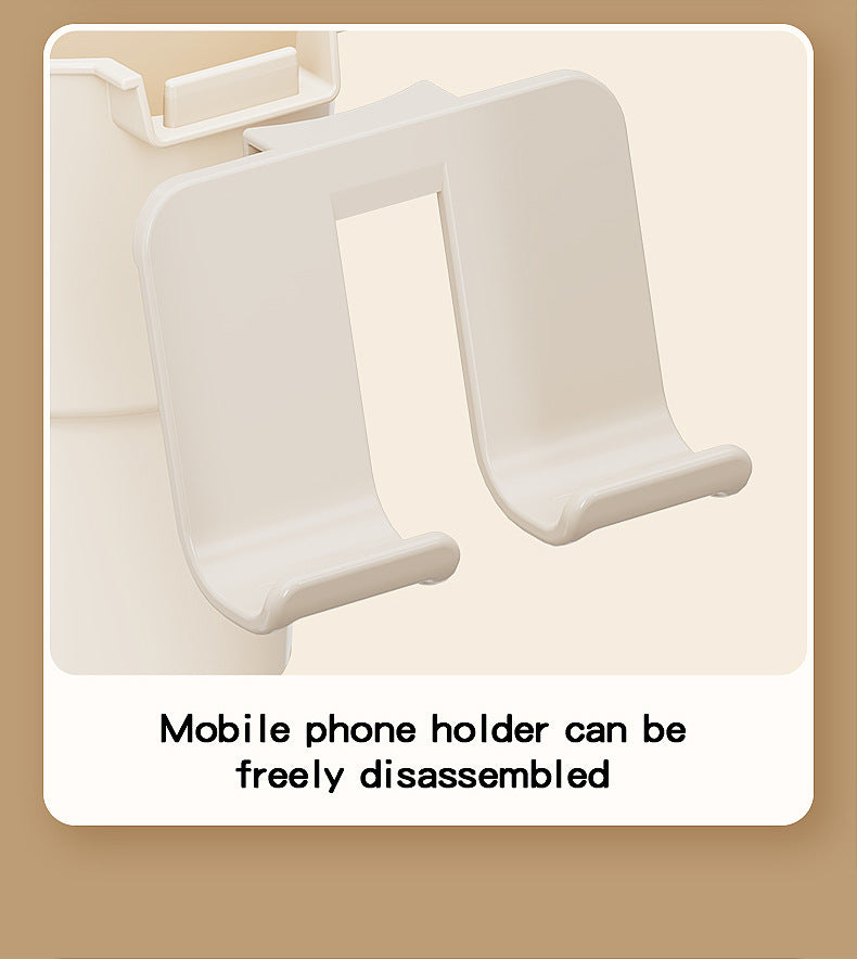 Multi-Purpose Anti-Spill Cup Holder with Suction Base & Detachable Phone Stand(green)