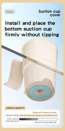 Multi-Purpose Anti-Spill Cup Holder with Suction Base & Detachable Phone Stand(white)