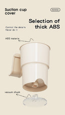 Multi-Purpose Anti-Spill Cup Holder with Suction Base & Detachable Phone Stand(white)
