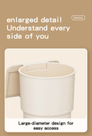 Multi-Purpose Anti-Spill Cup Holder with Suction Base & Detachable Phone Stand(white)