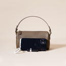 Genuine Leather Boston Bag - Mini Barrel Crossbody & Top Handle Purse(black)