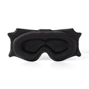3pc 6D Contoured Zero-Pressure Sleep Mask - 360 Light Blocking Eye Mask with Adjustable Strap(black)
