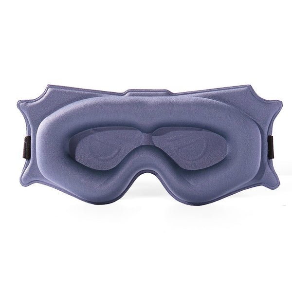 3pc 6D Contoured Zero-Pressure Sleep Mask - 360 Light Blocking Eye Mask with Adjustable Strap(Purple)