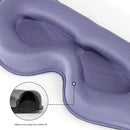 3pc 6D Contoured Zero-Pressure Sleep Mask - 360 Light Blocking Eye Mask with Adjustable Strap(Purple)