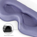 3pc 6D Contoured Zero-Pressure Sleep Mask - 360 Light Blocking Eye Mask with Adjustable Strap(Camel)