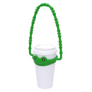 2 Pcs Green Frog Adorable Animal Silicone Cup Carrier - Portable Reusable Handle for Water Cup(cup not included)