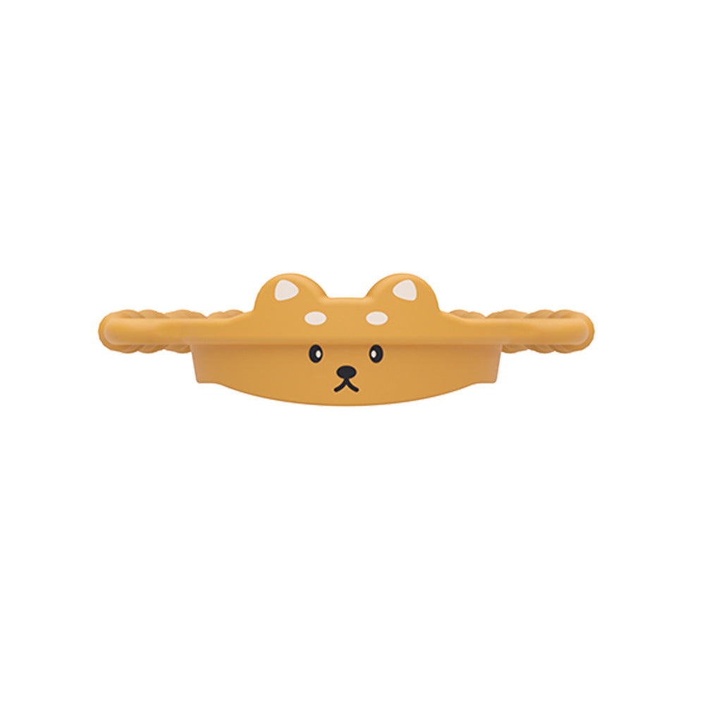 2 Pcs Yellow Dog Adorable Animal Silicone Cup Carrier - Portable Reusable Handle for Water Cup(cup not included)