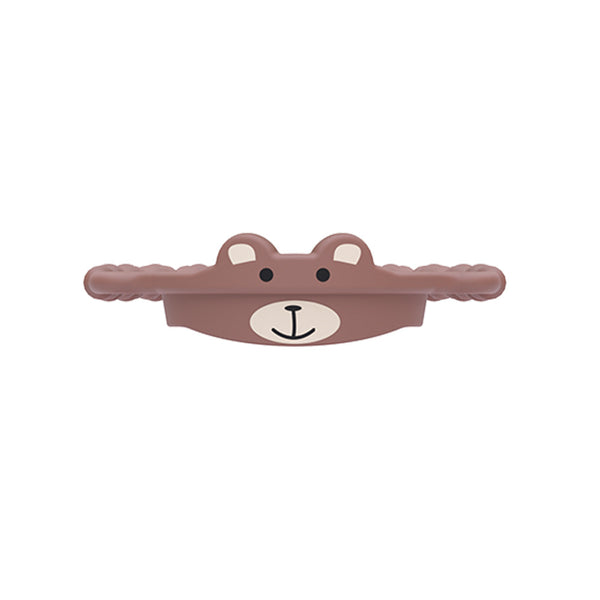 2 Pcs Brown Bear Adorable Animal Silicone Cup Carrier - Portable Reusable Handle for Water Cup(cup not included)