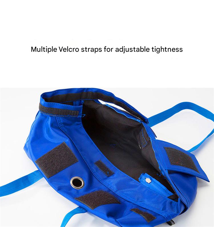 Size S Orange Multi-Functional Cat Grooming Bag - Anti-Scratch Restraint Pouch for Nail Trimming and Vet Visits