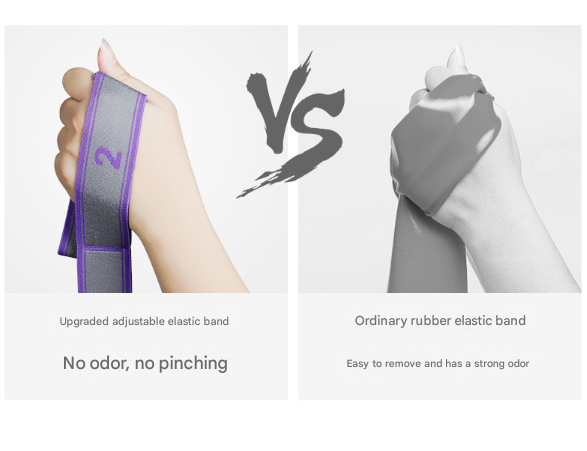 Blue and Purple 9-Loop Yoga Stretch Strap - Numbered Band for Flexibility and Physical Therapy