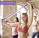 Blue and Purple 9-Loop Yoga Stretch Strap - Numbered Band for Flexibility and Physical Therapy