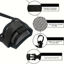 3 Pcs Size M Black Breathable Mesh Dog Muzzle - Soft & Comfortable Guard to Prevent Biting, Allows Panting and Drinking
