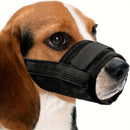3 Pcs Size XL Black Breathable Mesh Dog Muzzle - Soft & Comfortable Guard to Prevent Biting, Allows Panting and Drinking
