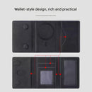 Grey 3-in-1 Magnetic Wallet for MagSafe - Slim PU Leather Card Holder with Kickstand