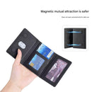 Khaki 3-in-1 Magnetic Wallet for MagSafe - Slim PU Leather Card Holder with Kickstand