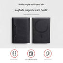 Brown 3-in-1 Magnetic Wallet for MagSafe - Slim PU Leather Card Holder with Kickstand