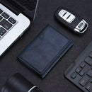 Dark Blue 3-in-1 Magnetic Wallet for MagSafe - Slim PU Leather Card Holder with Kickstand