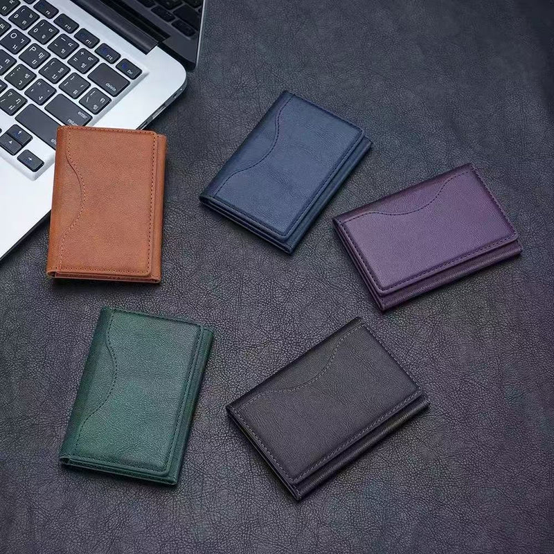 Dark Green 3-in-1 Magnetic Wallet for MagSafe - Slim PU Leather Card Holder with Kickstand