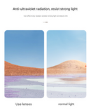 Black Frame and Black Grey Lenses Modern Retro Geometric Sunglasses - Chic Metal Frame with UV400 Lenses and Black PU Leather Protective Case