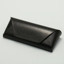 2 Pcs Black Vintage Style PU Leather Eyewear Case - Protective Hard Shell with Soft Lining